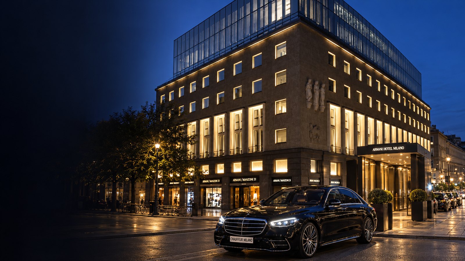 Transfert privé de Armani Hotel Milano à Linate