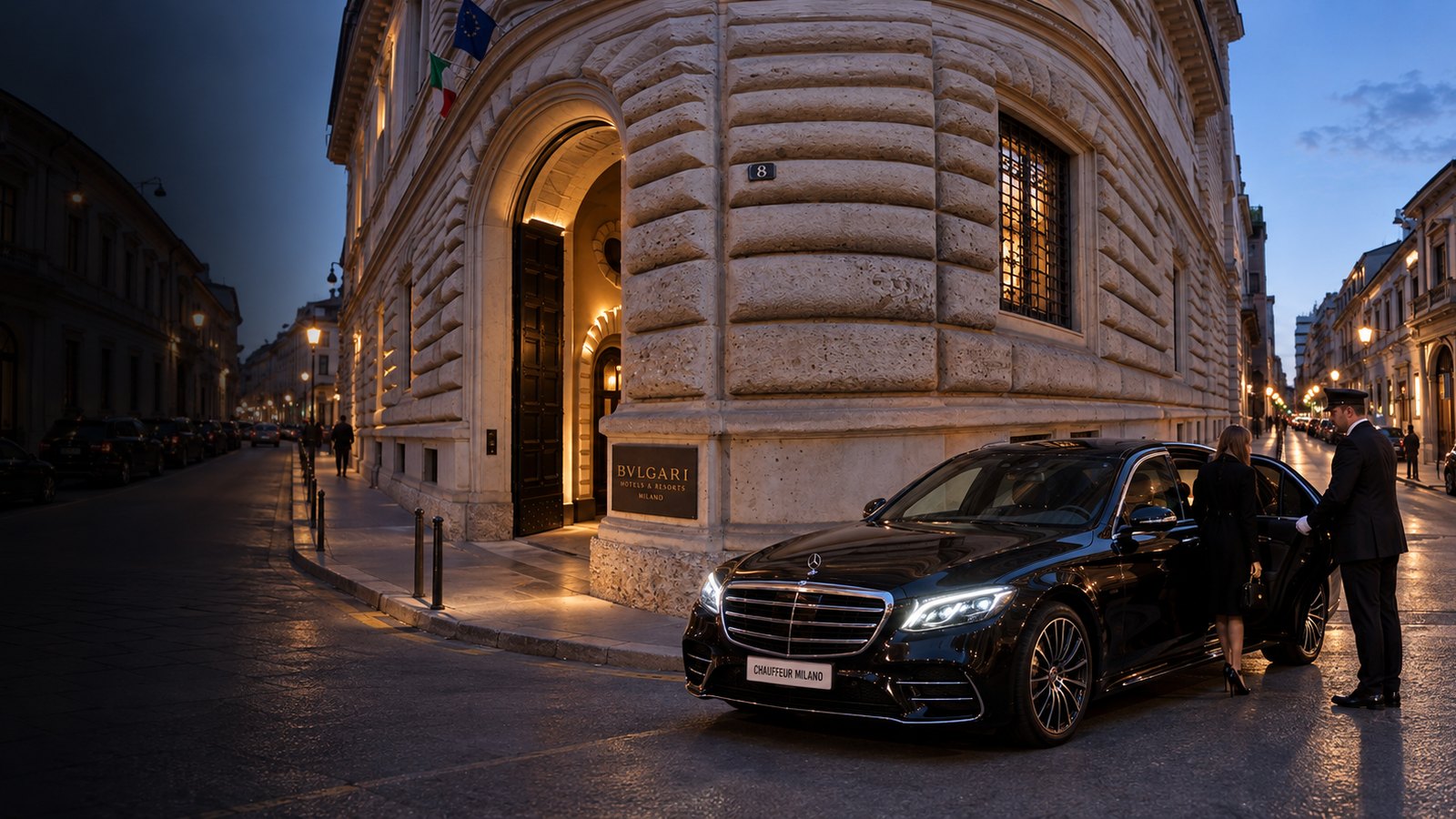 Privattransfer vom Bulgari Hotels & Resorts Milano zum Bergamo Orio al Serio