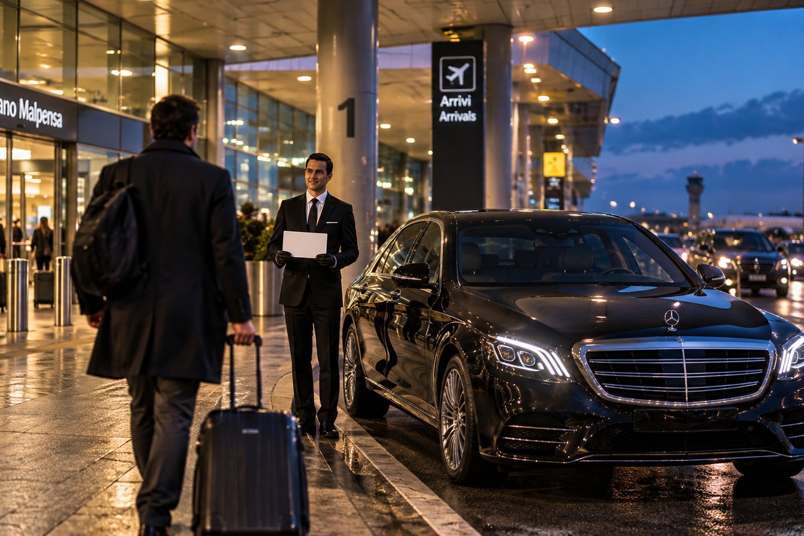 De rit tot aan de hoteldeur De rit tot aan de hoteldeur