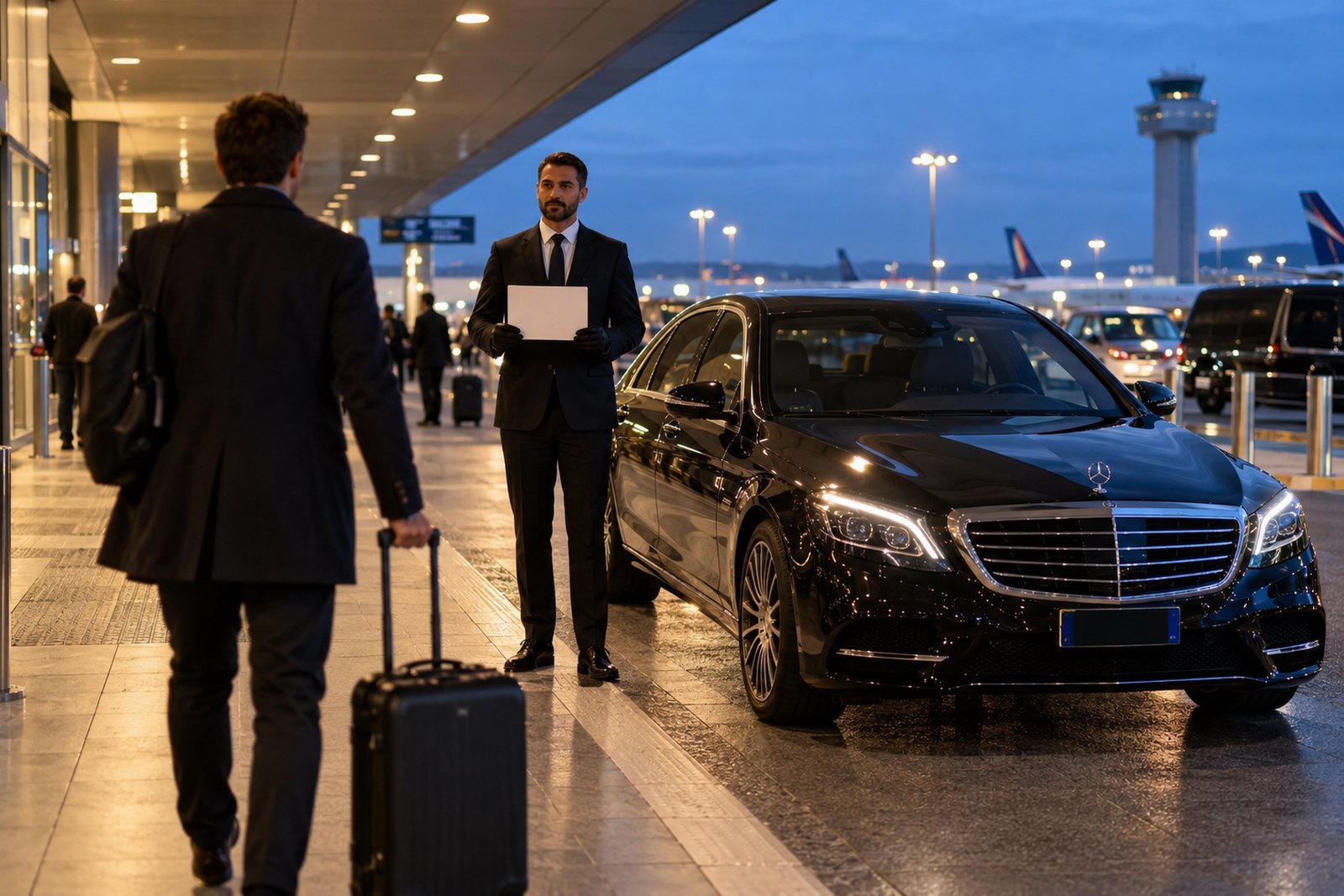 A viagem e a chegada ao terminal de Malpensa