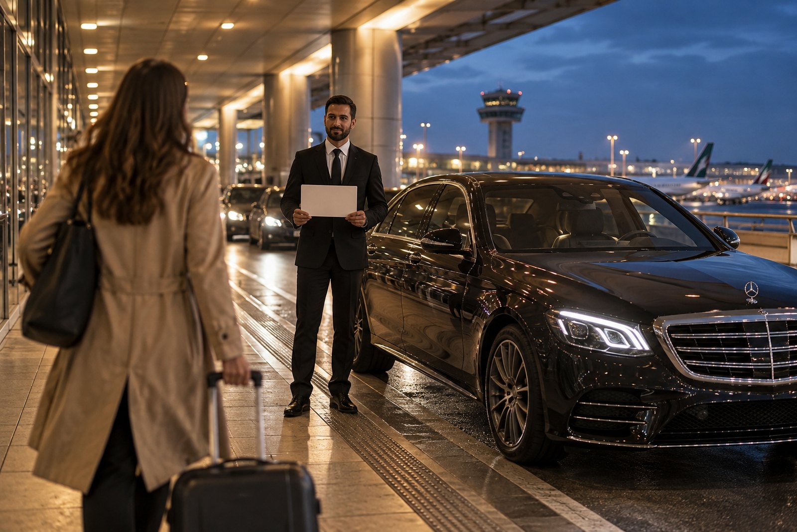 El trayecto y la llegada a la terminal de Linate
