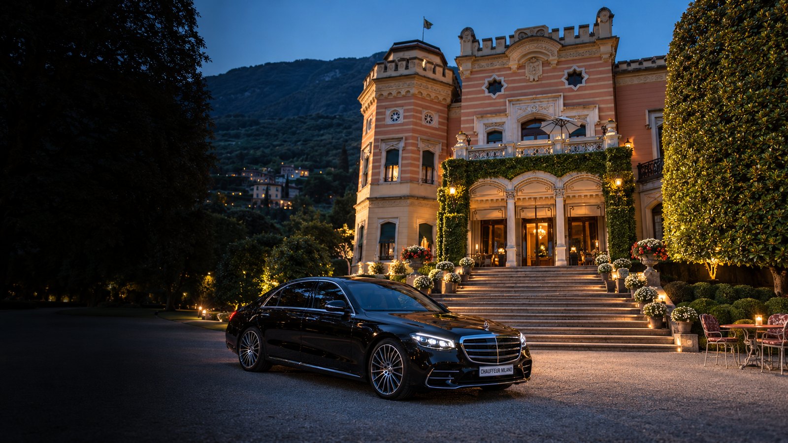 Transfert privé de Bergamo Orio al Serio à Grand Hotel a Villa Feltrinelli