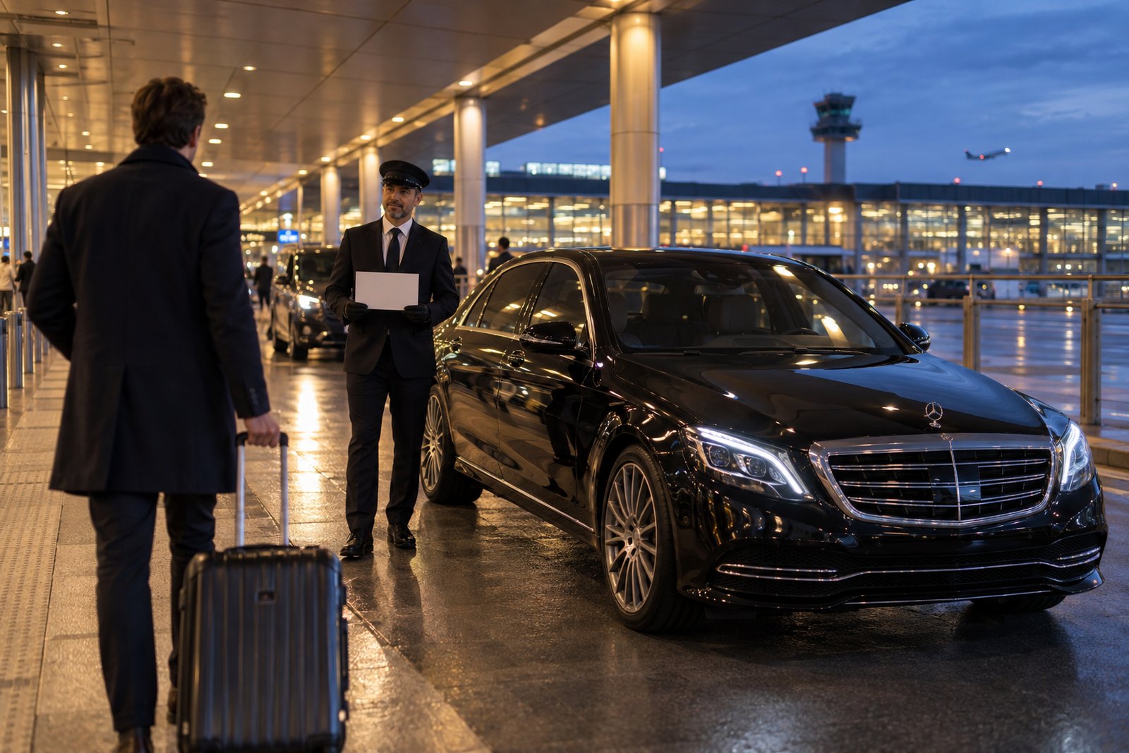 De rit en de aankomst in de terminal van Linate