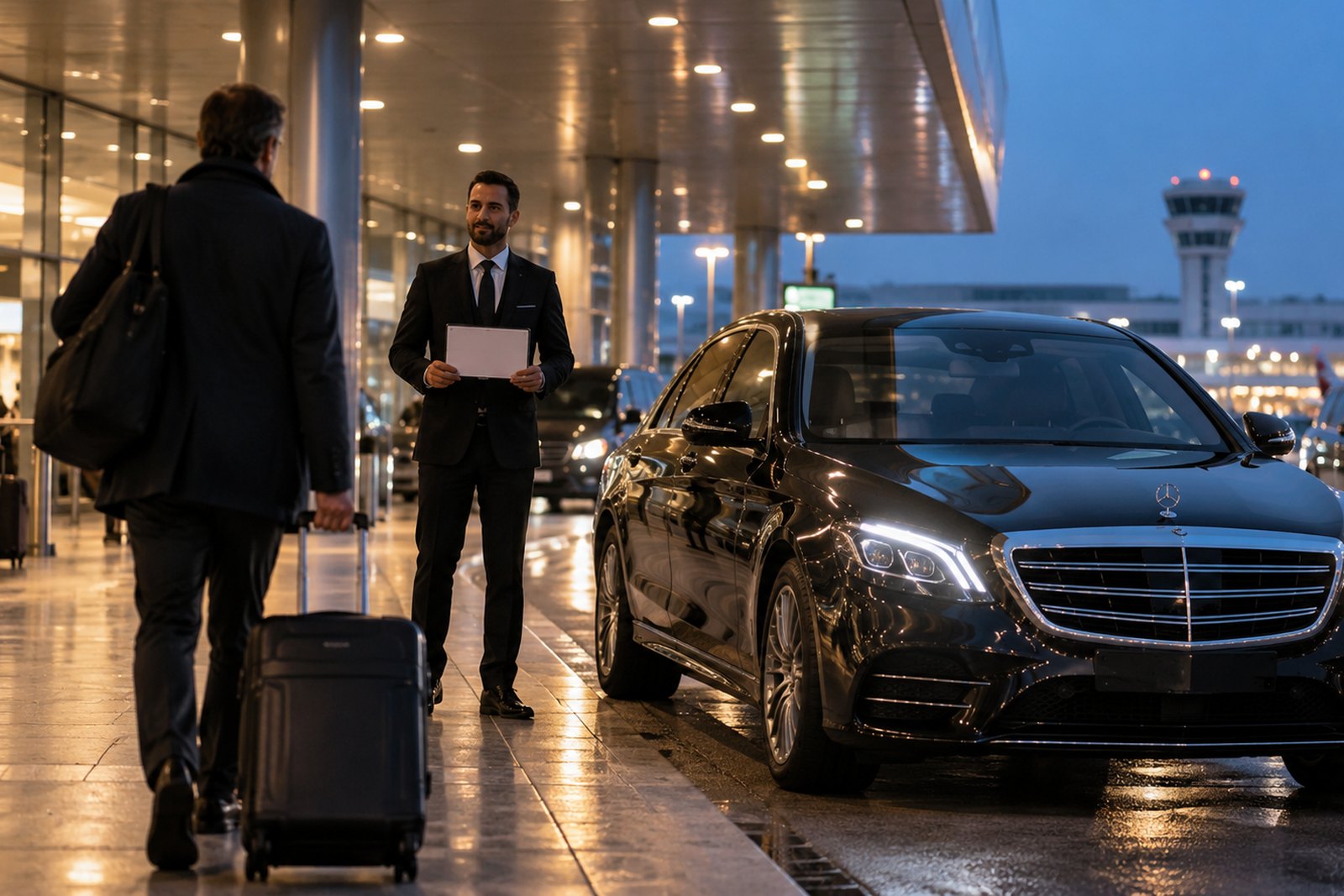 Il viaggio e l'arrivo al terminal di Malpensa
