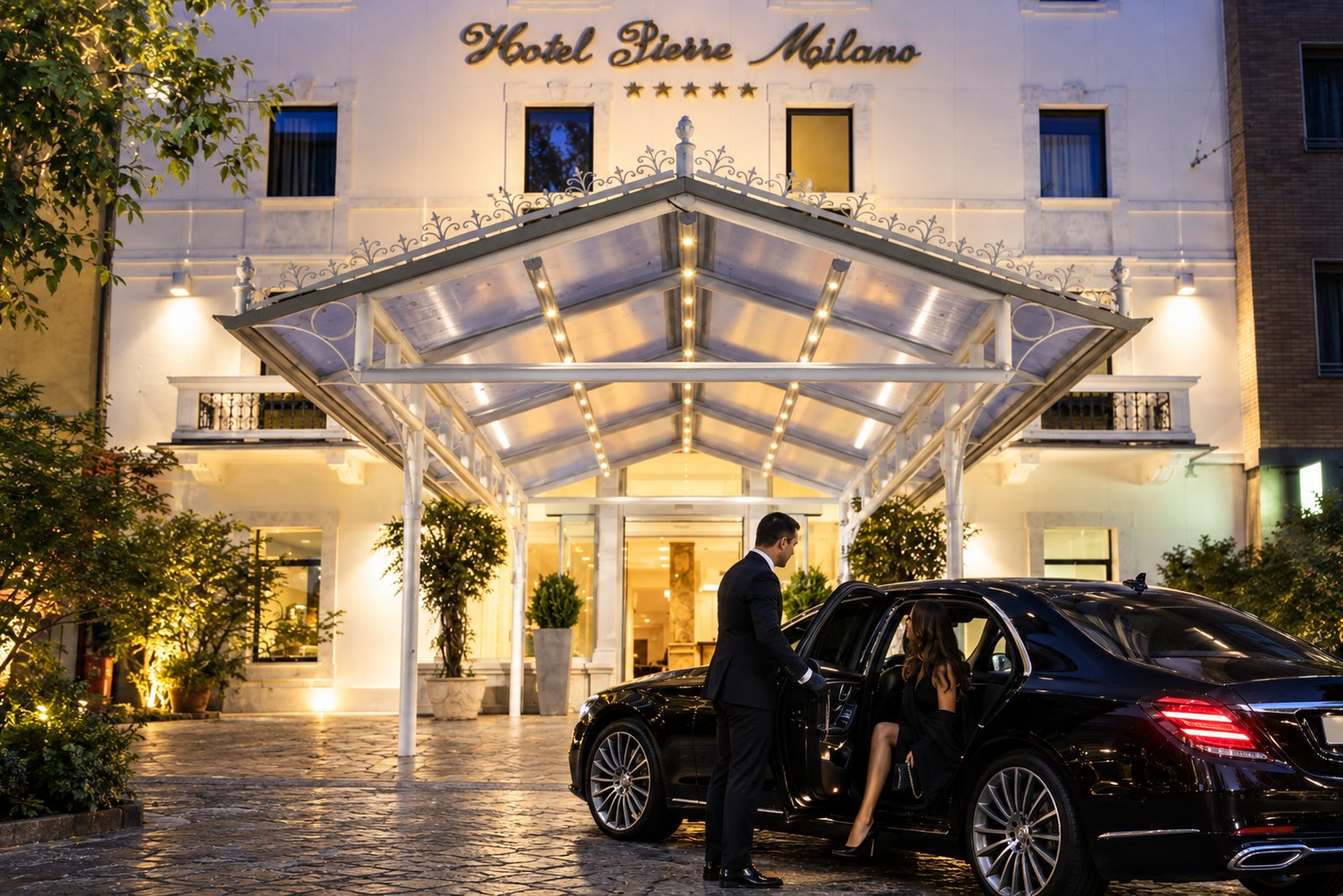 Die Abholung am Hotel: von der Tür zum Fahrzeug