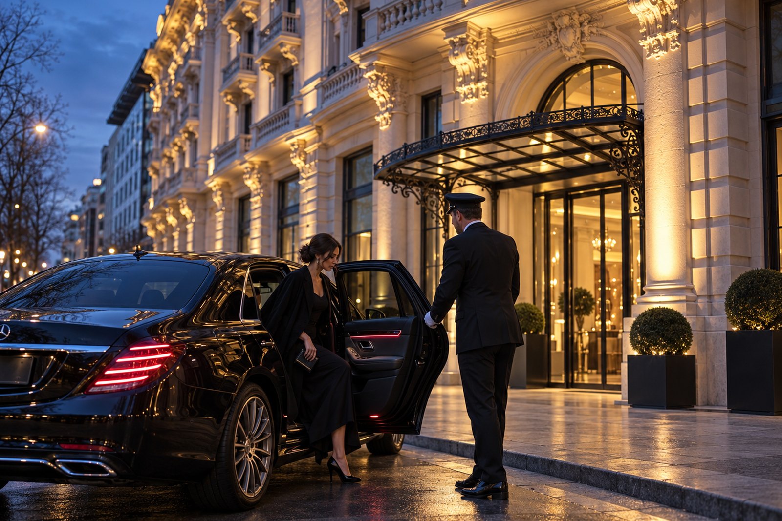 La prise en charge à l'hôtel : de la porte à la voiture