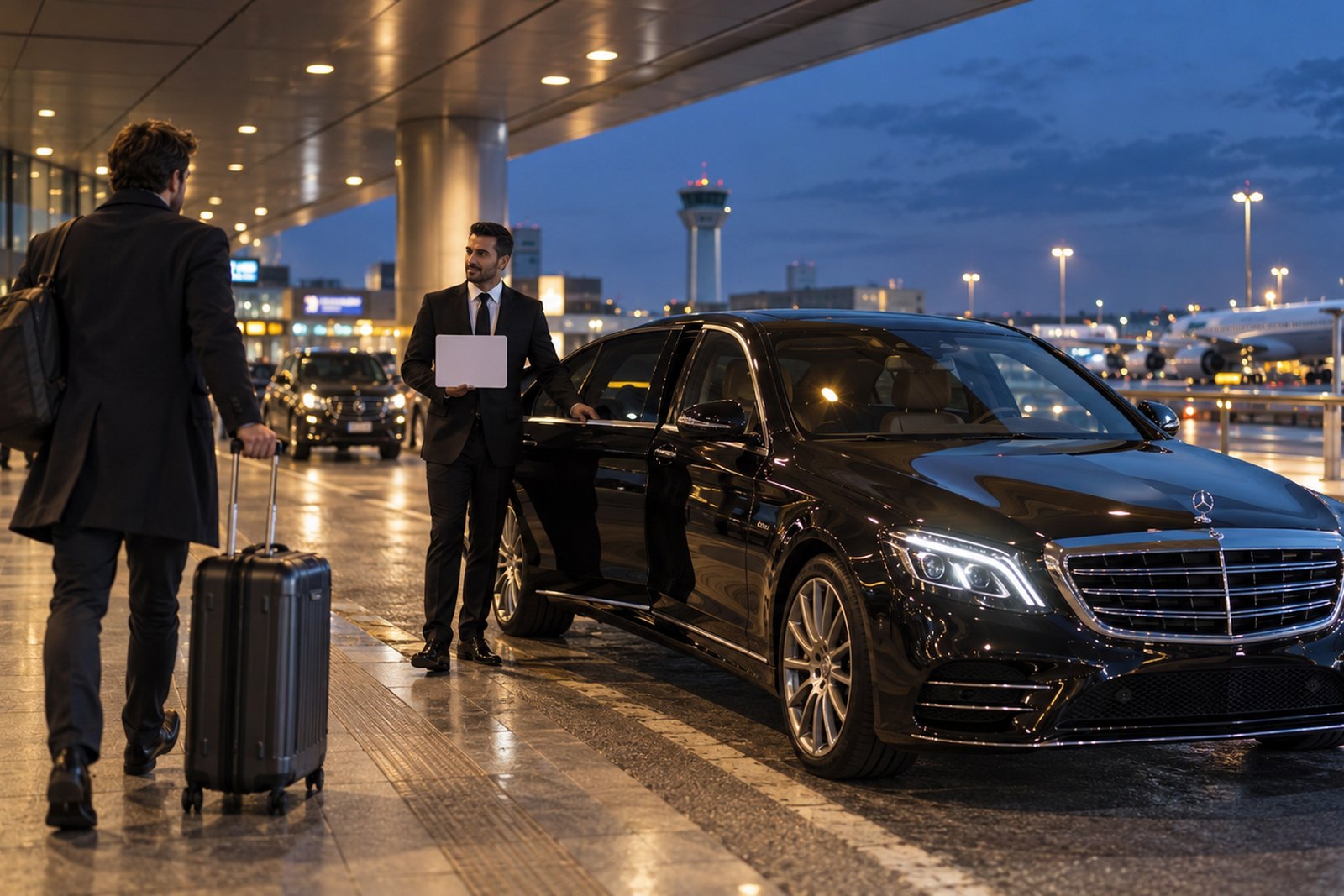 Il viaggio e l'arrivo al terminal di Malpensa