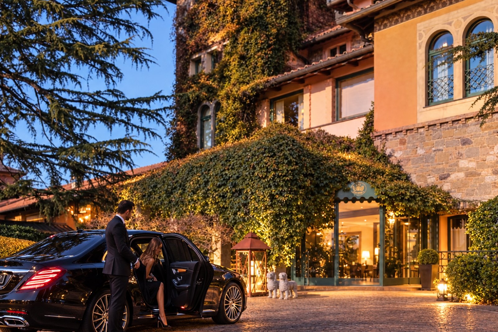 Die Abholung am Hotel: von der Tür zum Fahrzeug