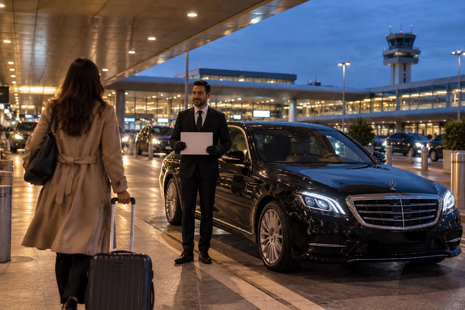 Die Fahrt und die Ankunft am Terminal des Malpensa