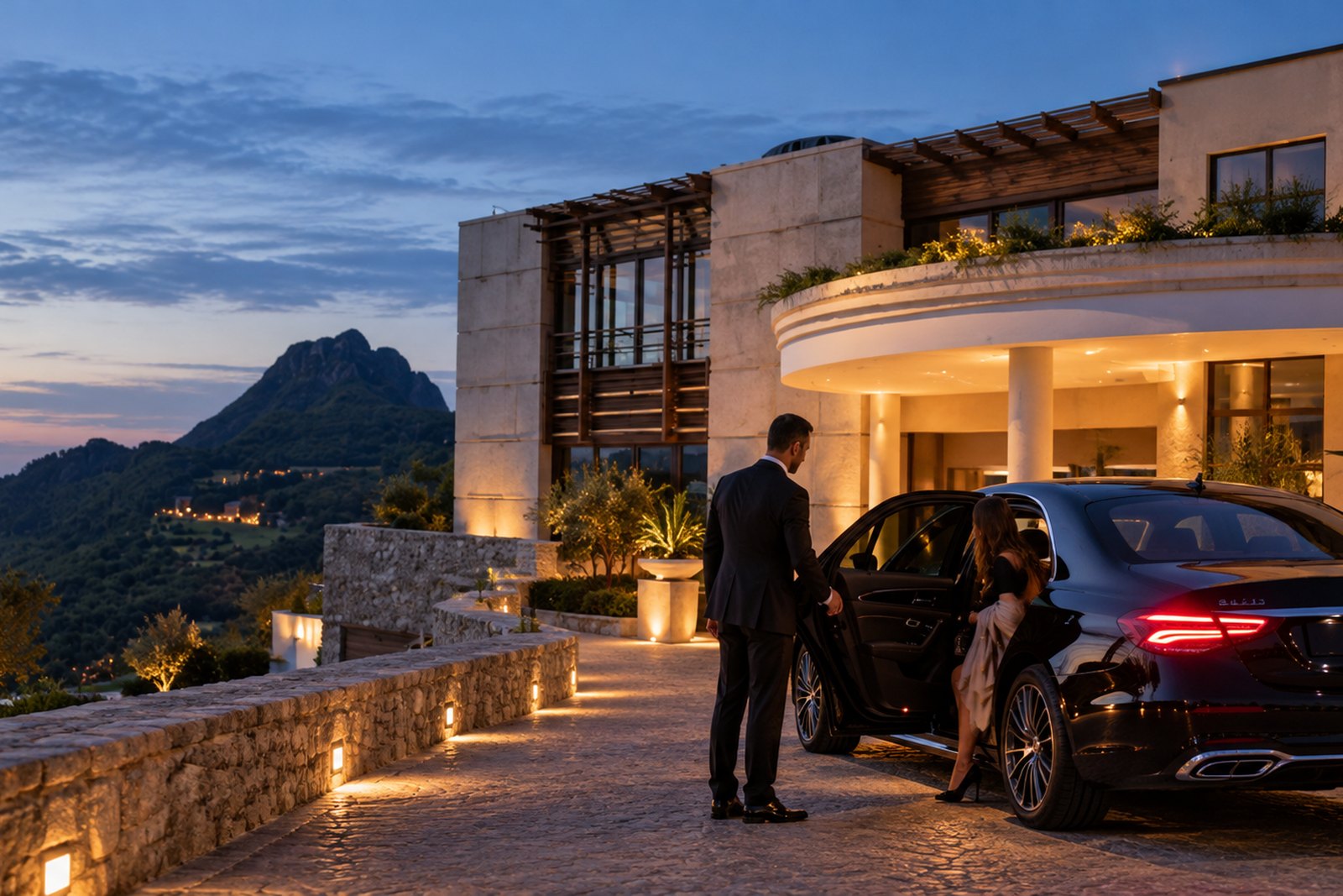 The hotel pick-up: from the front door to the car