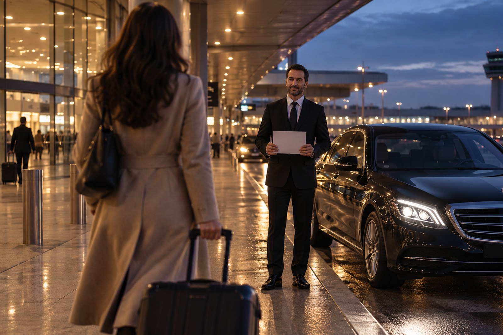 A viagem e a chegada ao terminal de Malpensa