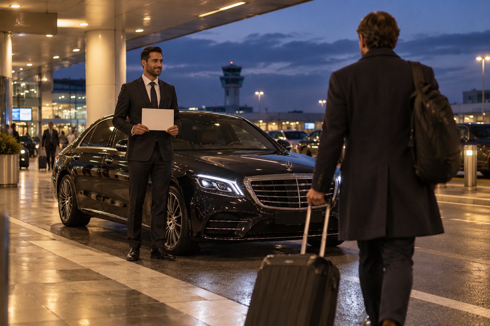 Il viaggio e l'arrivo al terminal di Bergamo Orio al Serio