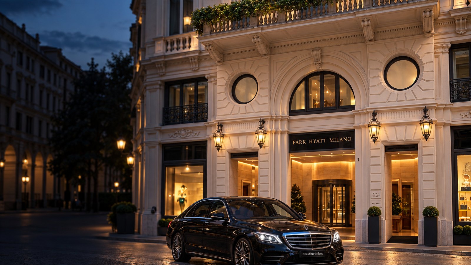 Prywatny transfer z hotelu Park Hyatt Milano na lotnisko Linate