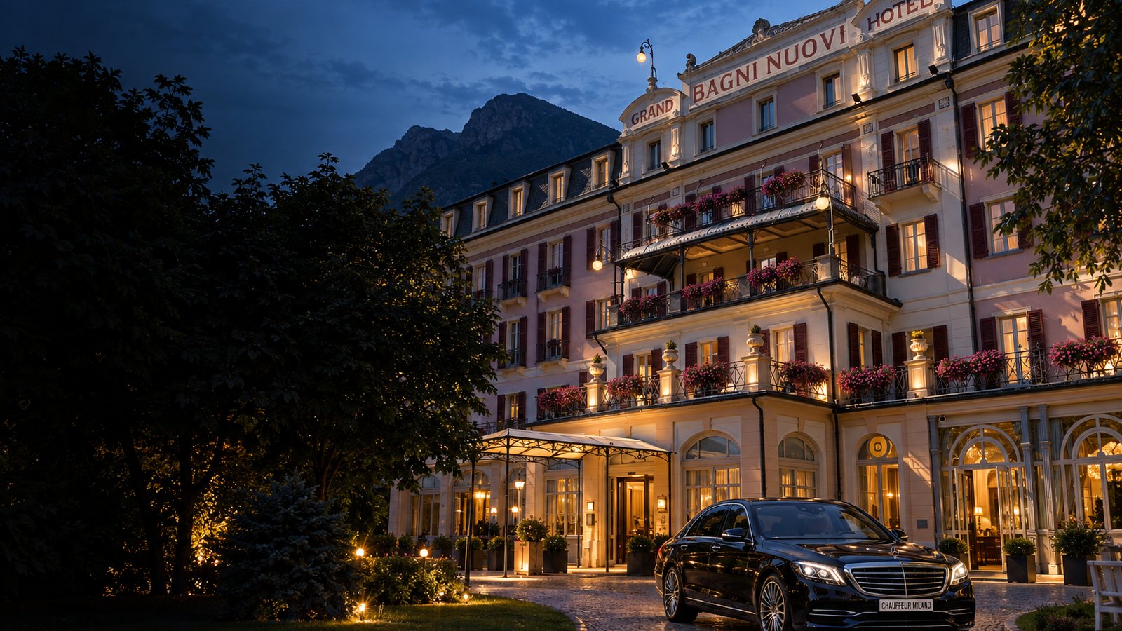 Transfert privé de Linate à QC Grand Hotel Bagni Nuovi