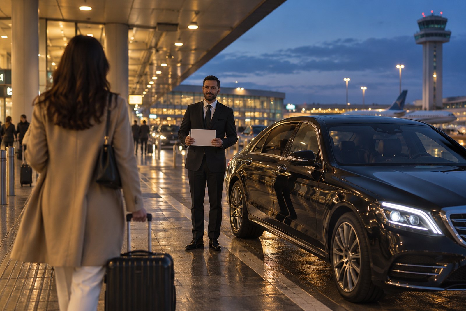 الرحلة والوصول إلى صالة Linate