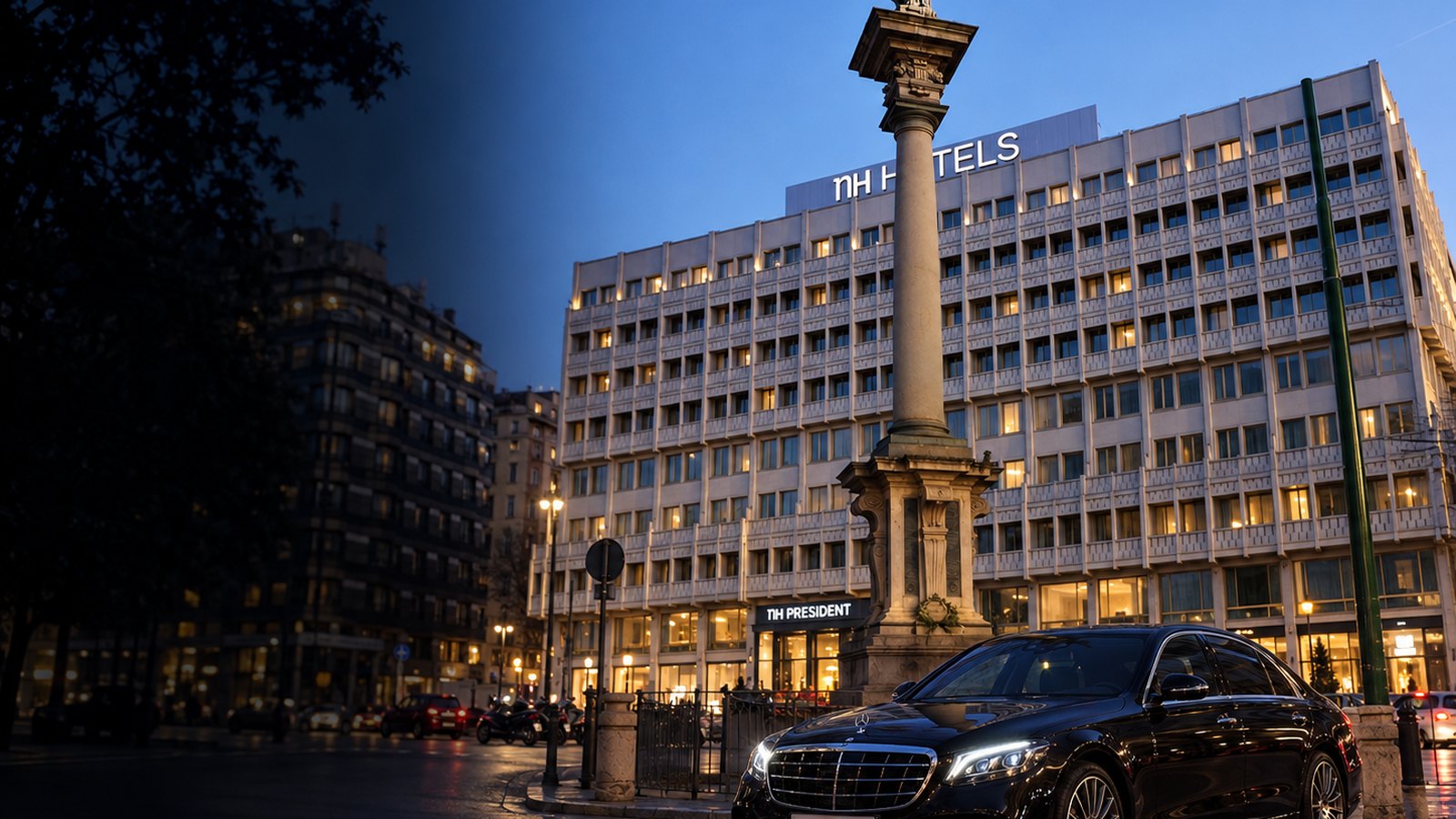 Transfer privato da Tivoli President Milano (ex NH Collection President) a Linate
