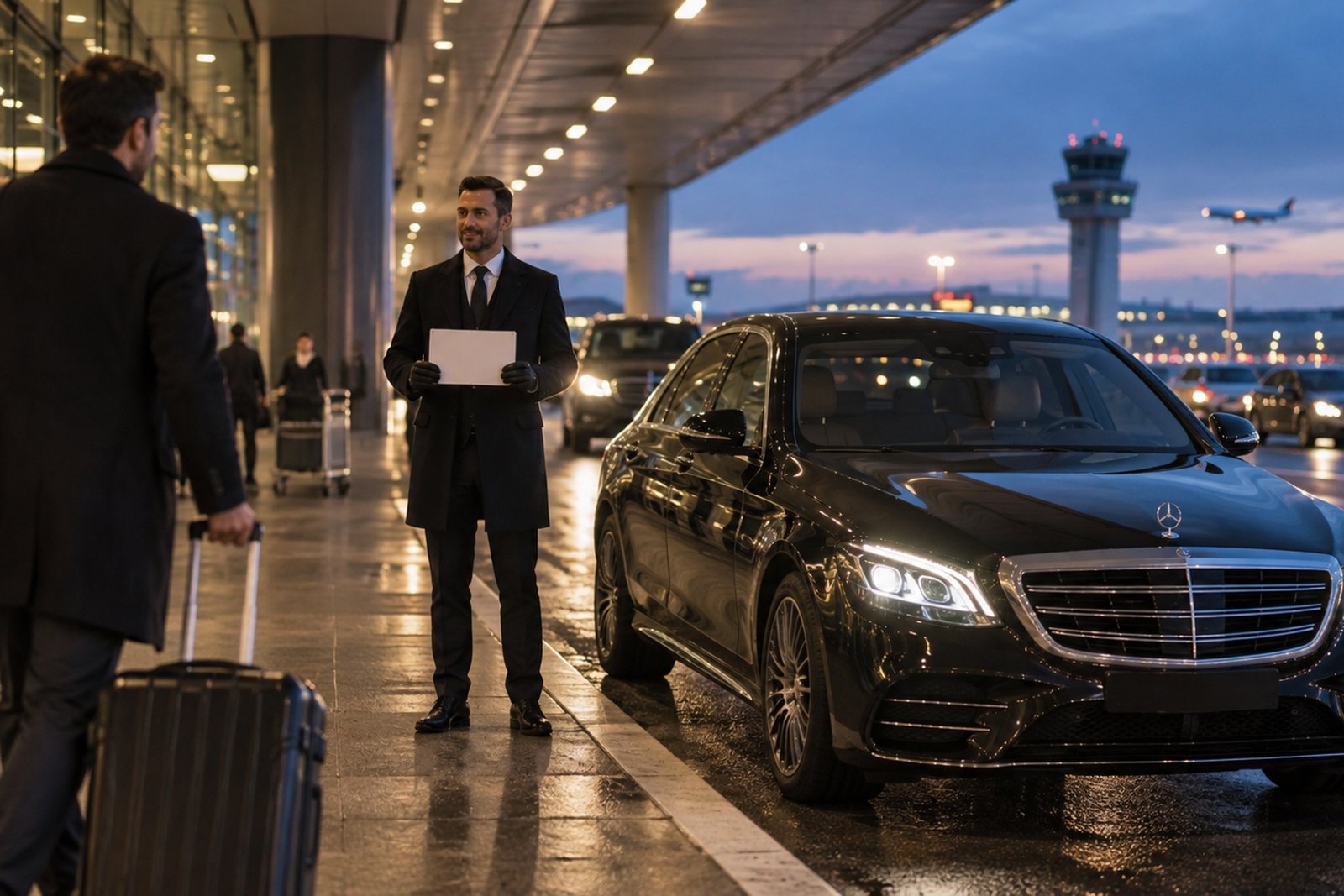 A viagem e a chegada ao terminal de Linate A viagem e a chegada ao terminal de Linate
