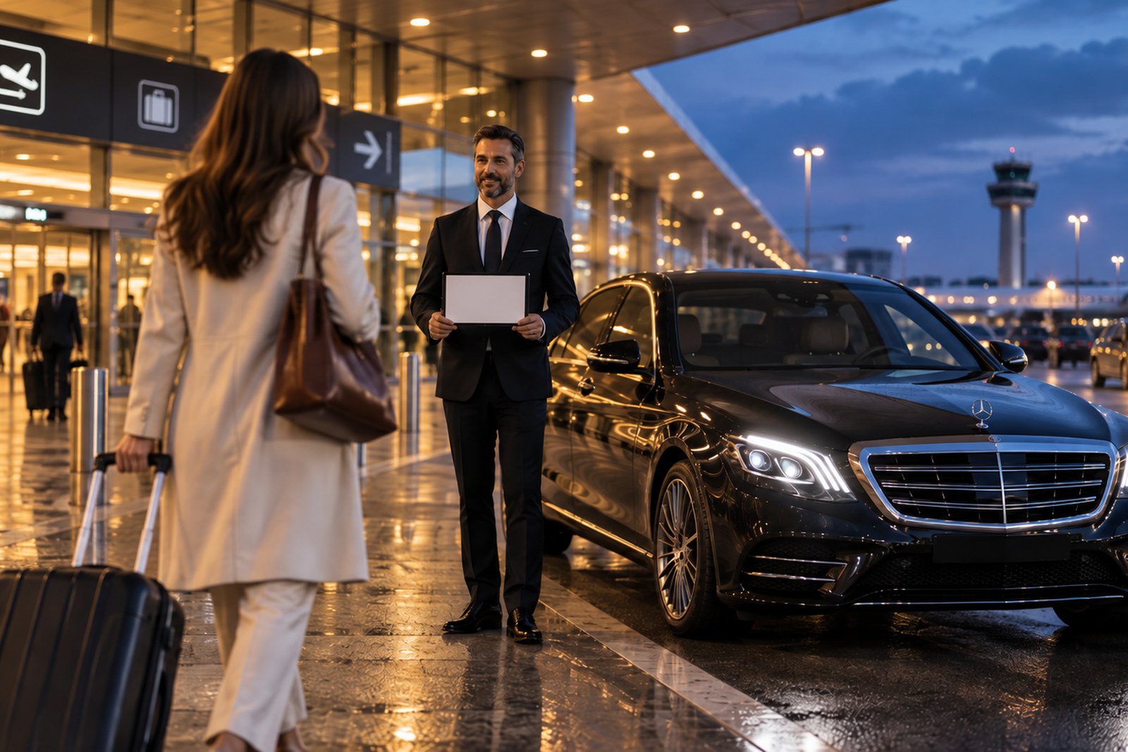 الرحلة والوصول إلى صالة Linate