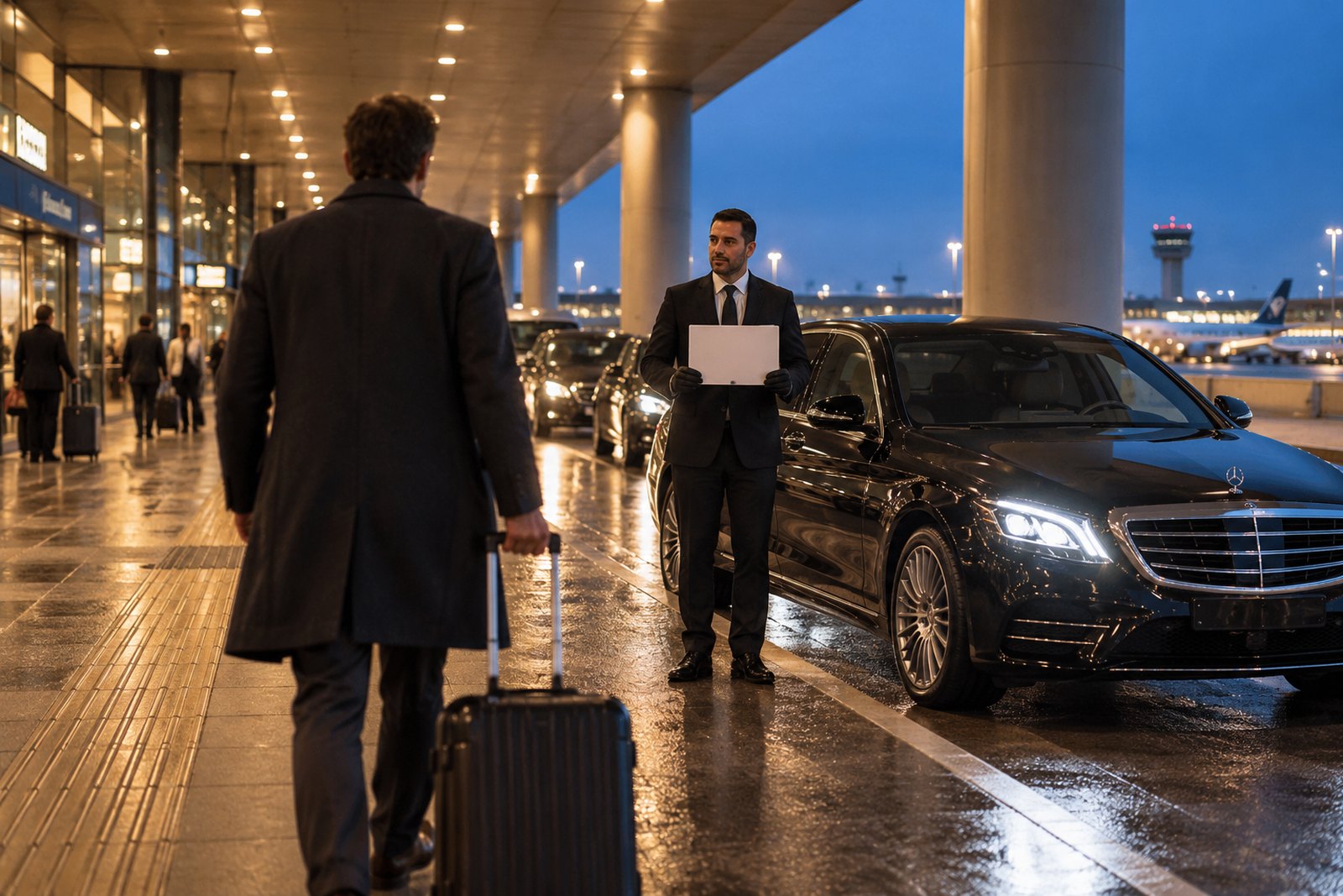 El trayecto y la llegada a la terminal de Linate