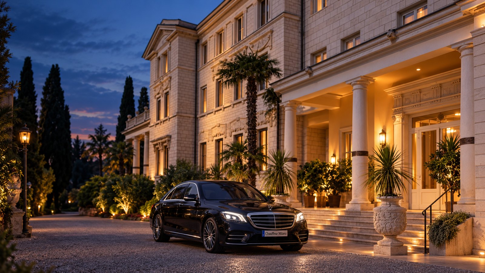 Traslado privado de Villa Cortine Palace Hotel a Malpensa