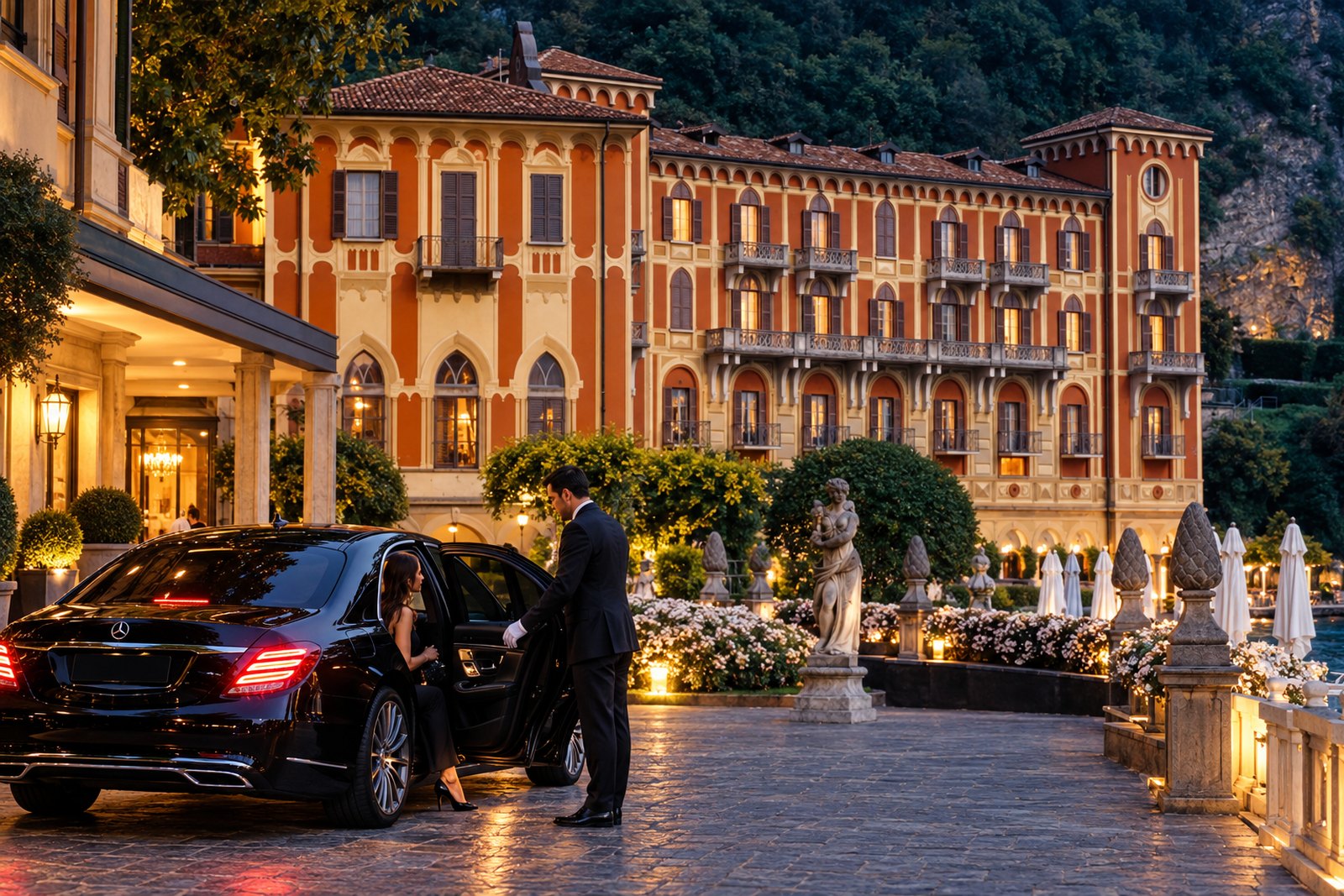 La recogida en el hotel: de la puerta al coche